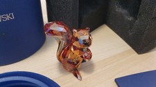 Swarovski Glas Figur Eichhörnchen Braun Miniatur Mit OVP 1142807