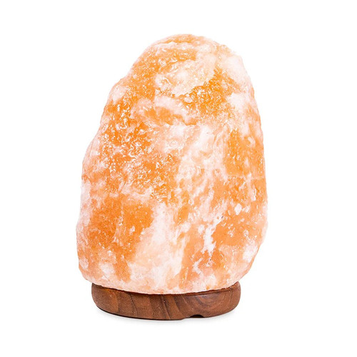 Salzlampe rock mit led - salzlampe, &