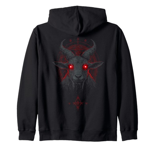 Gothic kapuzenjacke baphomet - gothic,