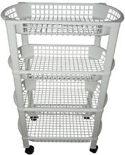 Rollwagen Küche Küchenwagen 4 Ebenen Kunststoff, (H x B x T) 72 x 47 x 27 cm