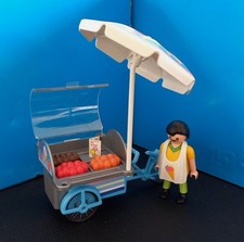 Playmobil Eisverkäufer 7492 Eis Fahrrad Sonnenschirm Eiskarte