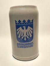 Alter Bierkrug Brauhaus Schweinfurt Maßkrug 1l Humpen Seidel 