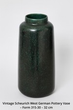 Vintage Scheurich Mid-Century West German Pottery Vase – Fat Lava- Glazed