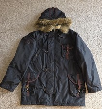 Original REPLAY Jacke mit Kapuze College Bomber Größe L Sport 90er Chevignon