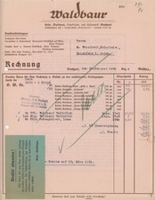 Rechnung Stuttgart Waldbaur