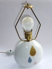 Rosenthal Tisch Lampe Leuchte Porzellan Midcentury Helgert Blätter ~1960