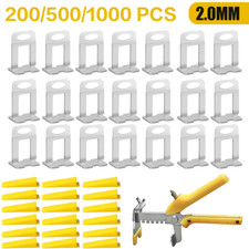 2000 LASCHEN+400 KEILE+4 ZANGE FLIESEN NIVELLIERSYSTEM VERLEGEHILFE VERLEGE SET