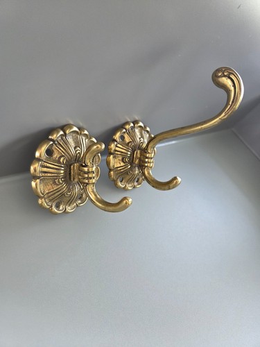 Vintage messing wandhaken - vintage,