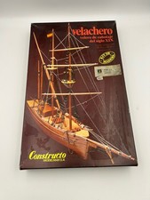 Vintage Constructo Boot Segelboot  Modellbausatz Holz Ovp Unbenutzt 1:120 (k390)