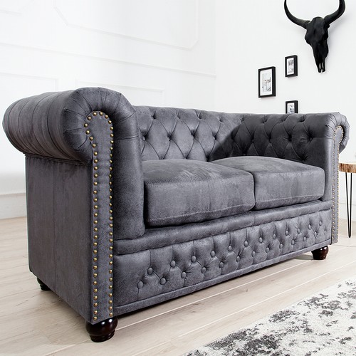 Chesterfield sitzer sofa - 2-sitzer,