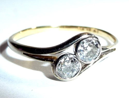 Ring antik 585 gold weißgold - 585,