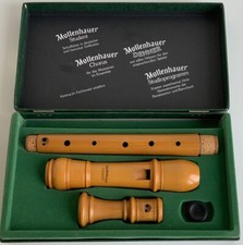Blockflöte MOLLENHAUER 5206 DENNER ALT barock Birnbaum, Birne mit Etui neuwertig
