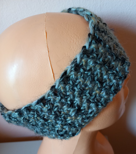 Stirnband handgestrickt tweed - stirnband,