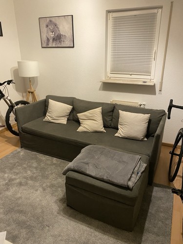 Graues bett sofa - sofa, sehr