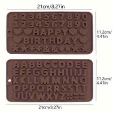 Silikonform Buchstaben und