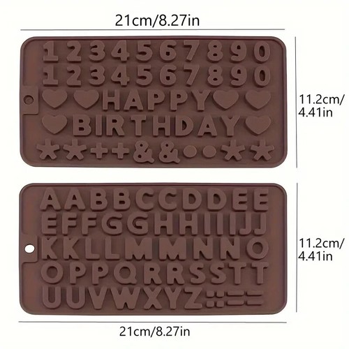 Silikonform buchstaben und - buchstaben,