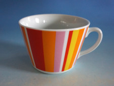 Vintage Domestic Stripes Kaffeetasse Tasse groß Pop Panton Ära (F025-020)