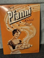 Blechschild: das Pfanni. knödel lied, 39 x 29 cm seher selten top