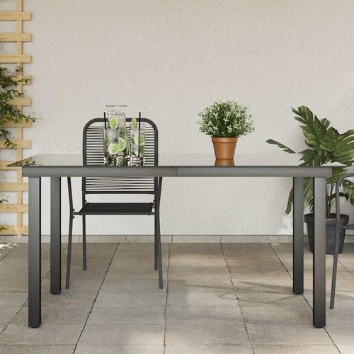 Gartentisch glas alu aluminium - glas,