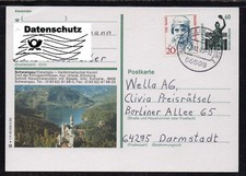W990# Bund BPK Bildpostkarte w1/4 Schwangau + Mi.1365, RIESCHWEILER 21.12.1993