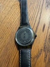 Swatch Stop Watch Black Deco