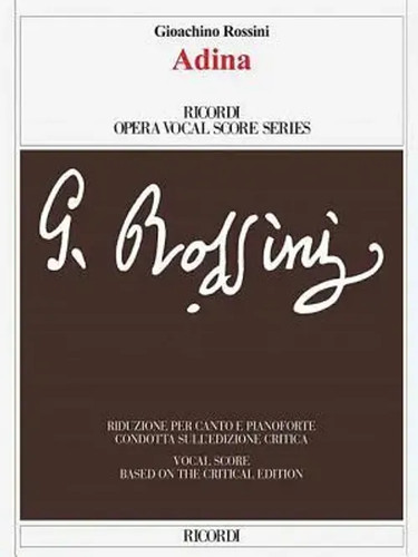 Adina vocal score - vocal, based