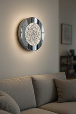 209/AP Dedalo LED-Wandleuchte 40 cm / Verchromt