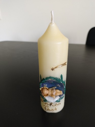 Kerze weihnachten deko weiß - kerze,