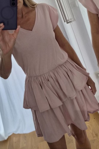 Minikleid mit stufen - mit,