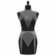 Luxus frauen kettenhemd kleid - frauen,