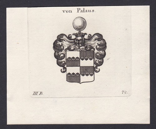 1820 palaus wappen adel coat - adel,