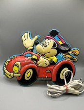 Mickey Mouse Wandlampe / Disney / Micky Maus Lampe / Auto / 1980