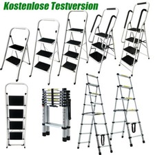 Klapptritt 2 3 4 stufig Leiter Haushaltsleiter oder Doppelleiter Trittleiter Neu