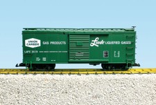brandneu USA TRAINS Union Carbide Steel Box Car, fein bedruckt, R19118A