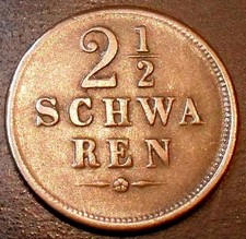 Bremen, 2 1/2 Schwaren 1853