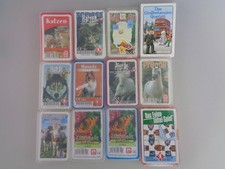 12 Quartettspiele Kartenspiele Katzen Hunde Pferde Bauernhof Umwelt (8664)