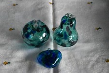 3 mundgeblasene Glaskugel