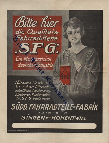 Singen prospekt 1925 - singen,,