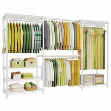 Kleiderständer Schwerlast Kleiderstange Verstellbar Garderobenständer bis 394 kg