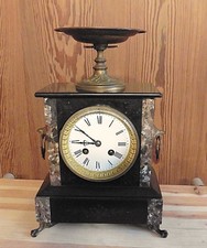 Antike Kaminuhr, Pendule, Portaluhr, Frankreich um 1900