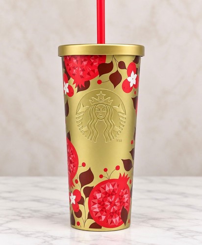 Starbucks christmas gold rot - starbucks, -rot