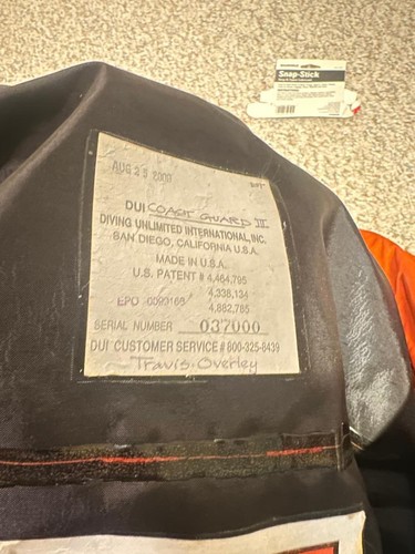 Dui drysuit coast guard - dui,