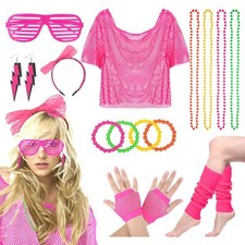 80er Jahre Outfit Damen Festival Rave 90er Malle Accessoires Schlager Mallorc...