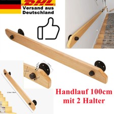 Holz Handlauf 100cm 2 Halter