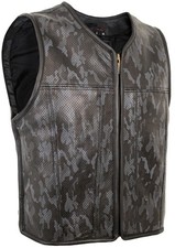 Herren Lederweste Biker Kutte