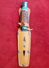 Fahrtenmesser Jugendmesser Messerschmiede Mühlhausen in Lederscheide alt