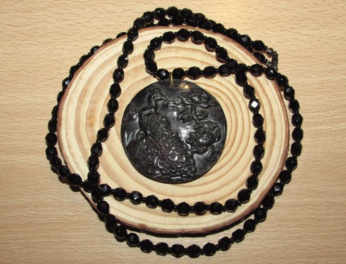 Collar oriental negro cuentas
