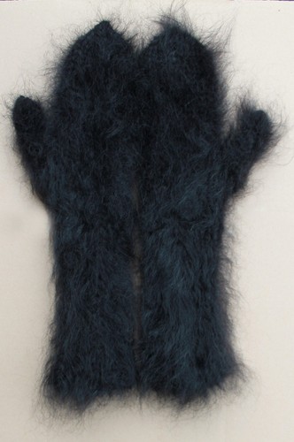 Langhaar mohair handschuhe - langhaar,
