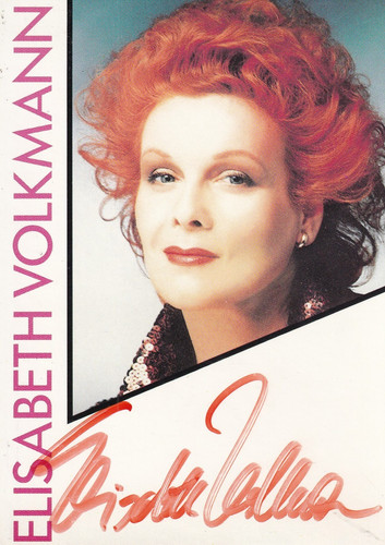 Autogramm elisabeth volkmann - -,