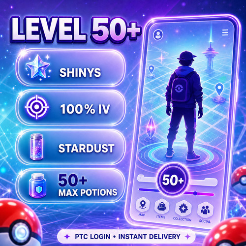 Starter account level - 50+, |